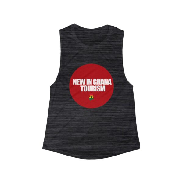 Ghana Tourism Flowy Muscle Tank - Women's Stylish Summer Top, Perfect for Travel, Vacation, Beach, Gift Ideas, Trendy Apparel - Image 5